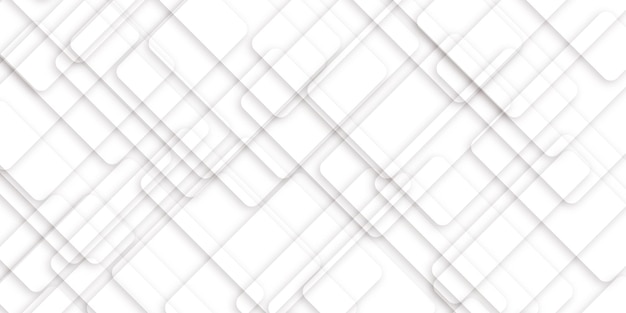 White Geometric minimal banner design Minimal square futuristic concept background