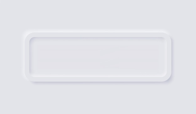 white neumorphism soft ui design for web design, application ui and more, blank button, vector.