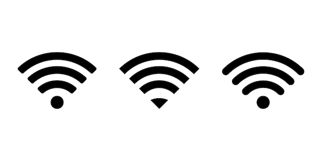 wi-fi signal icon. wireless internet concept. wi-fi  icon vector. network wifi business concept