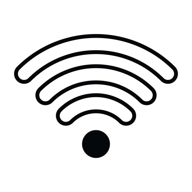 wifi connection icon logo design vector template illustration EPS 10
