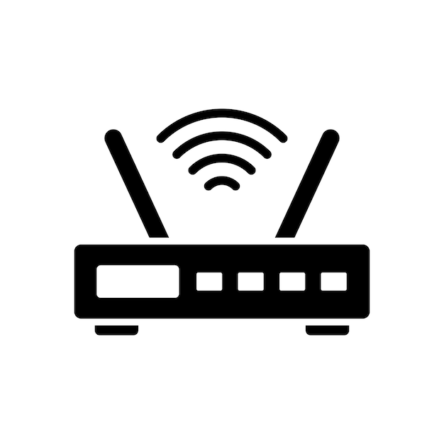 wifi router icon vector design template simple and clean