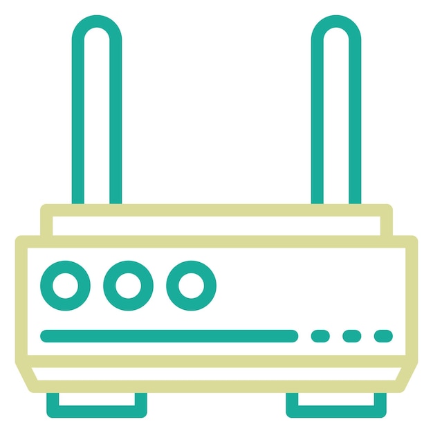 Wifi Router vector icon illustration of Smart Home iconset