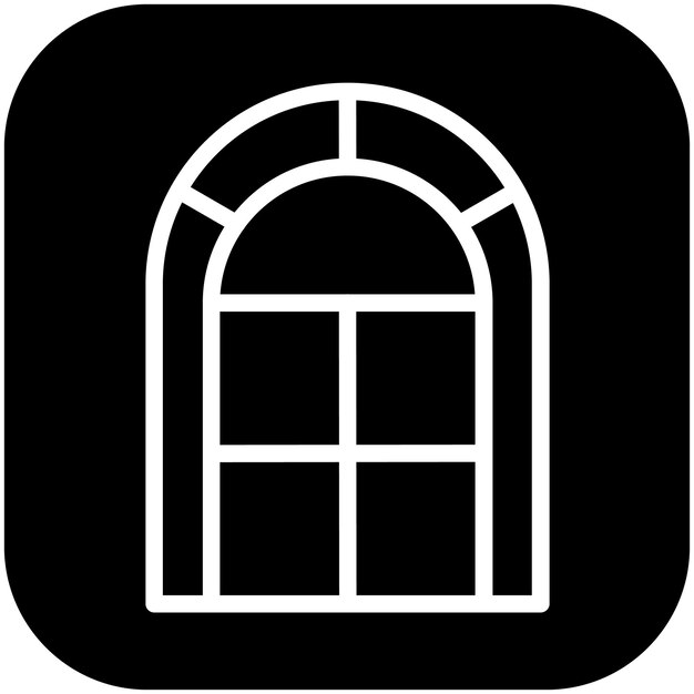window frame vector icon illustration of home improvements iconset