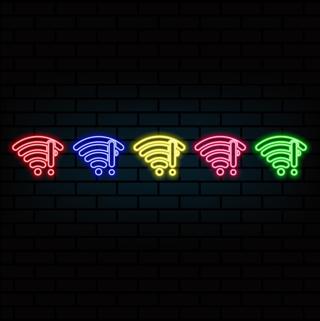 Wireless network without access isolated wall background 3D Model