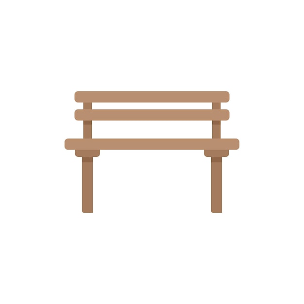 Wooden bench providing rest and relaxation in park or garden