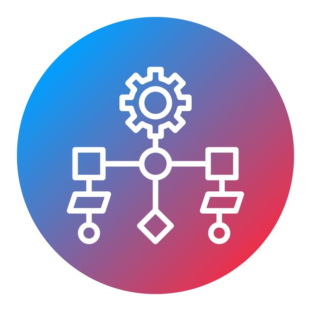 workflow icon vector image can be used for product management