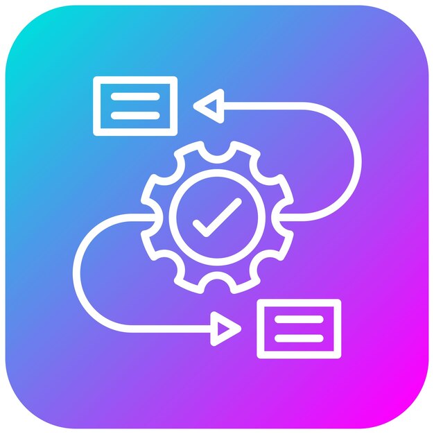 Workflow vector icon Can be used for Action Plan iconset