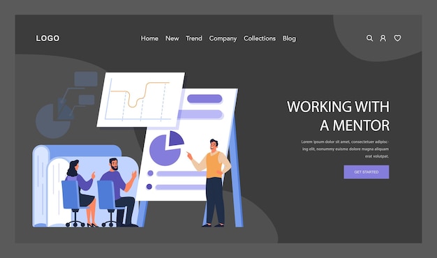 working with a mentor concept new employees discuss insights with a guiding mentor beside dynamic
