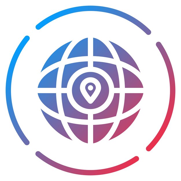 worldwide icon vector image can be used for data science