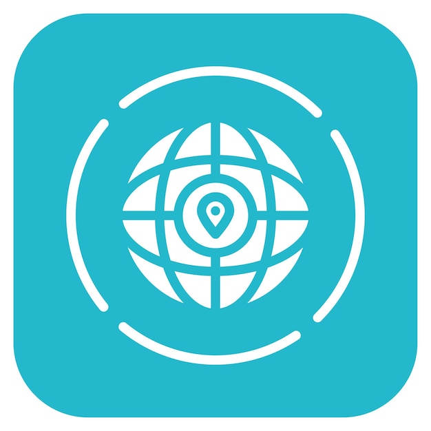 worldwide icon vector image can be used for data science