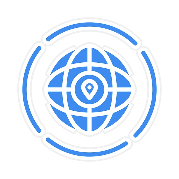 worldwide icon vector image can be used for data science