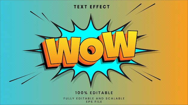 wow text effect