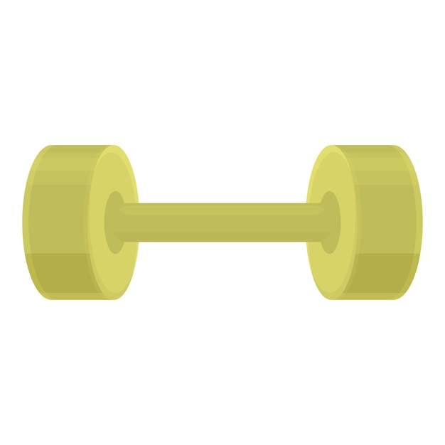 Yellow dumbbell representing healthy lifestyle and fitness goals