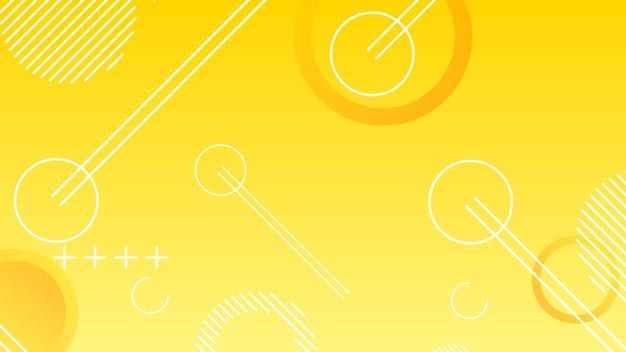 Yellow dynamic abstract composition gradient background