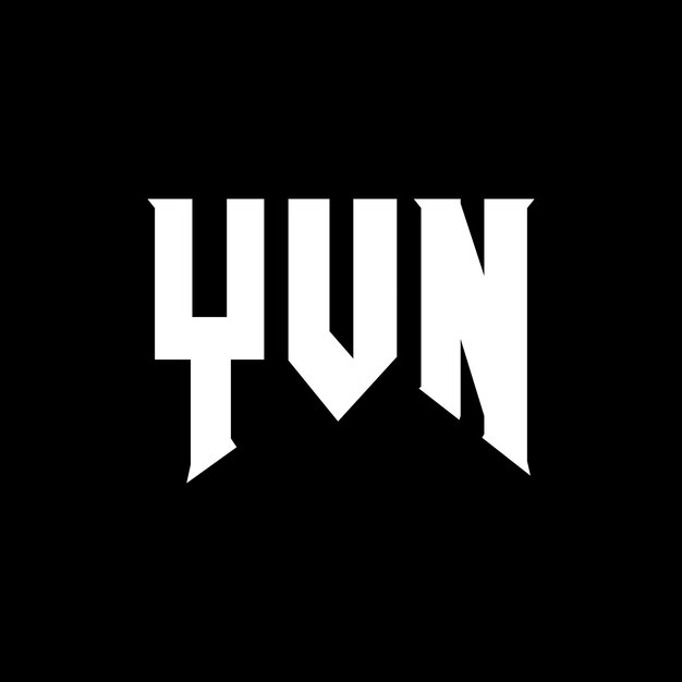 YVN letter logo design for technology company YVN logo design black and white color combination YVN logo YVN vector YVN design YVN icon YVN alphabet YVN typography logo design