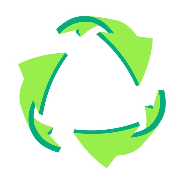 Zelená ikona recyklace