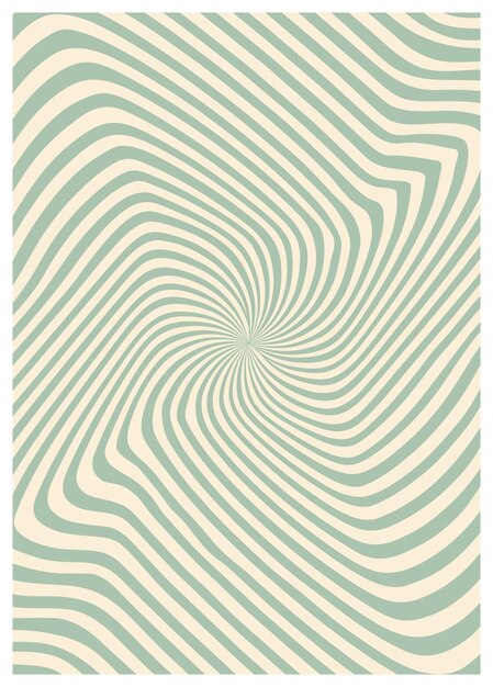 Zkroucené, deformované, vektorové groovy hippie pozadí. Vlny se víří, točí, vzor. Retro psychedelický styl