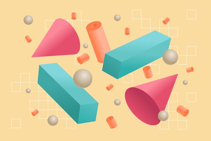 Zdarma Vektor 3d geometrické pozadí