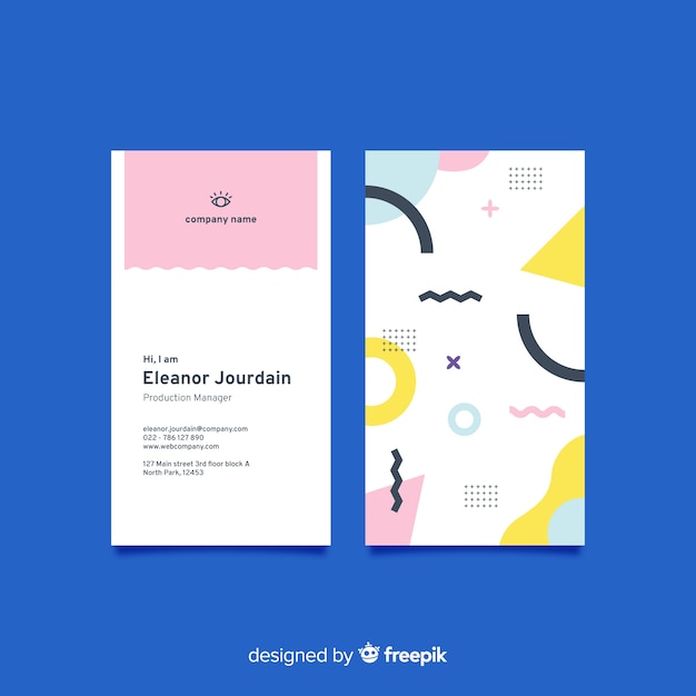 abstract business card template