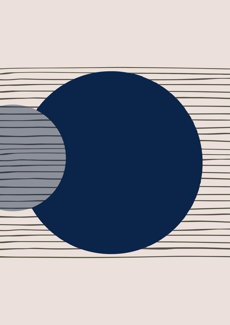 Zdarma Vektor abstract scandi style hand drawn wall art design
