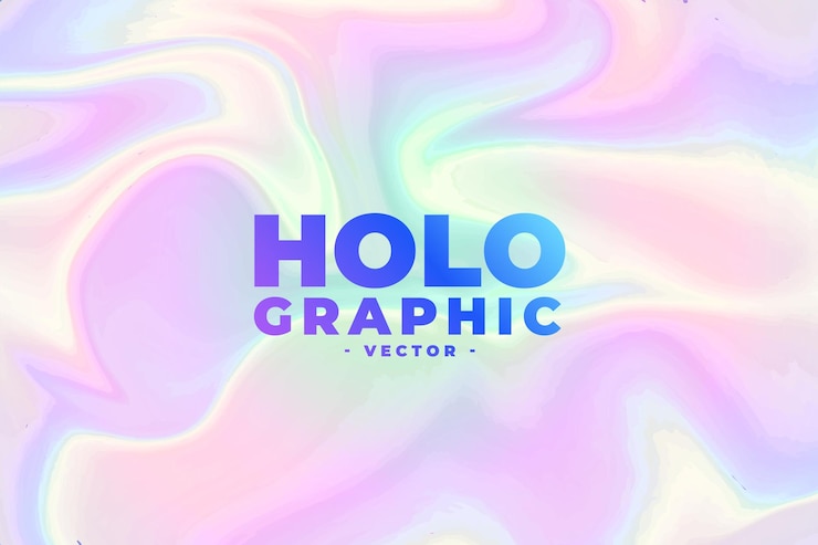 Zdarma Vektor abstraktní duhový holografický gradientní mesh pozadí