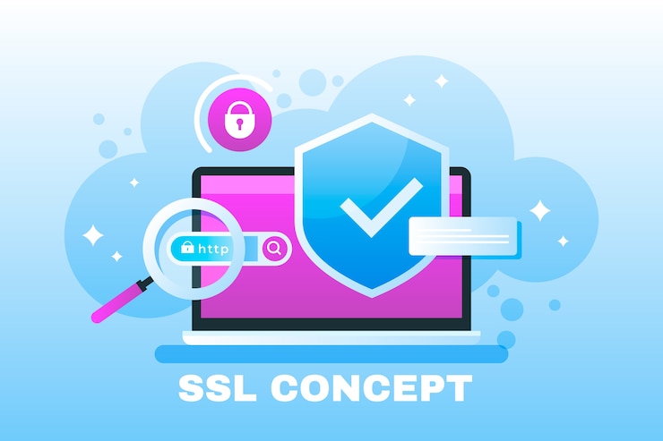 Zdarma Vektor abstraktní ilustrace technologie ssl