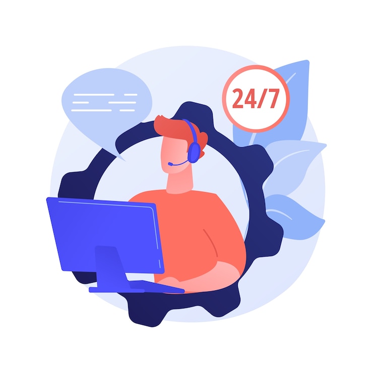 Zdarma Vektor abstraktní koncept call centra