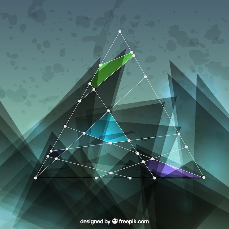 Zdarma Vektor abstraktní pozadí v geometrickém stylu