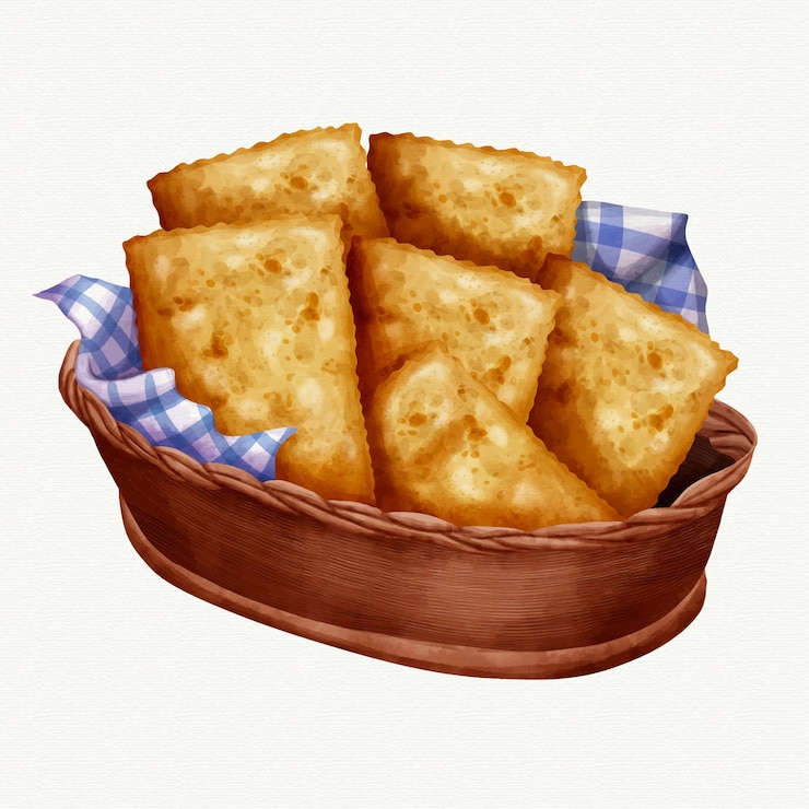 Zdarma Vektor akvarelová ilustrace brazilského jídla v pastelových barvách