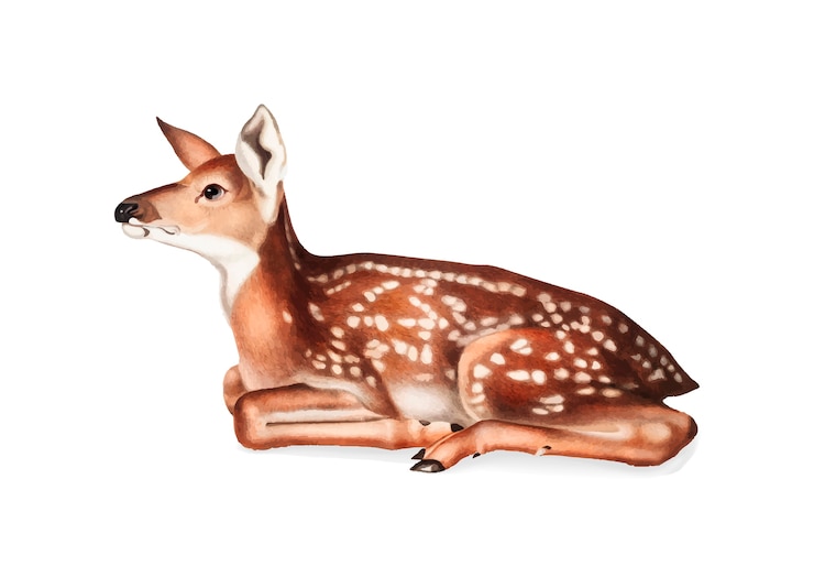 Zdarma Vektor american deer illustration