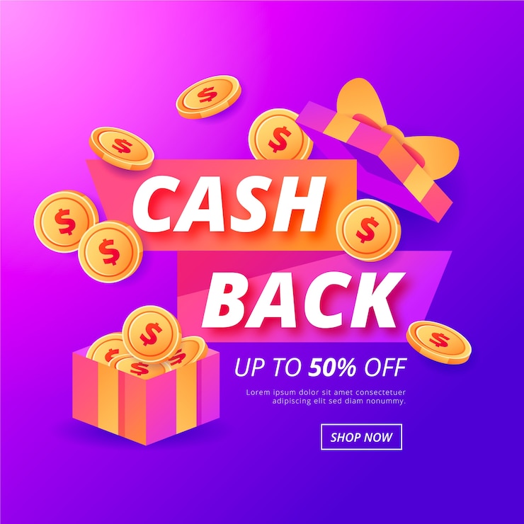 Zdarma Vektor barevné štítky cashback