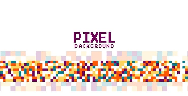 Zdarma Vektor barevný návrh pozadí s pixelovými tečkami