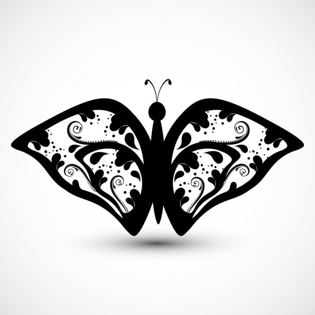Zdarma Vektor beautiful ornamental butterfly