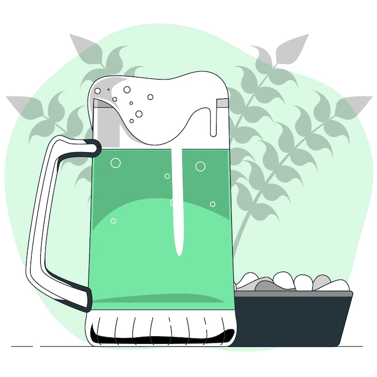 Zdarma Vektor beer mug concept illustration