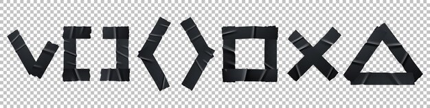 black adhesive tape sticky stripes