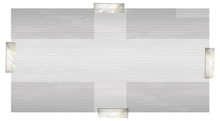 Zdarma Vektor blank paper with tape corners