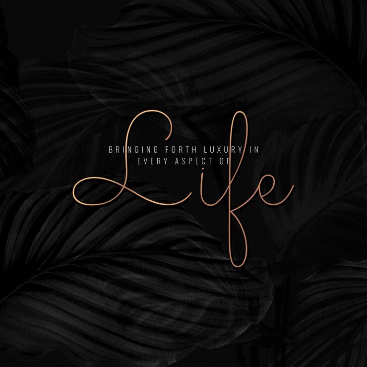 Zdarma Vektor bringing forth luxury in every aspect of life on a leaf background