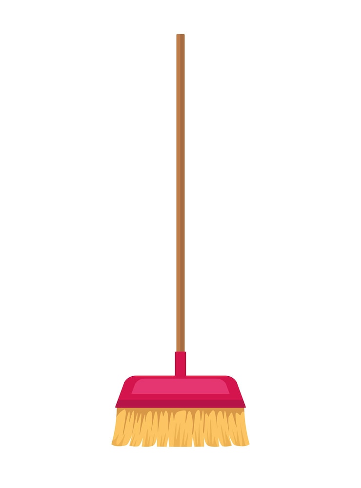 Zdarma Vektor broom cleaning equipment utensil icon