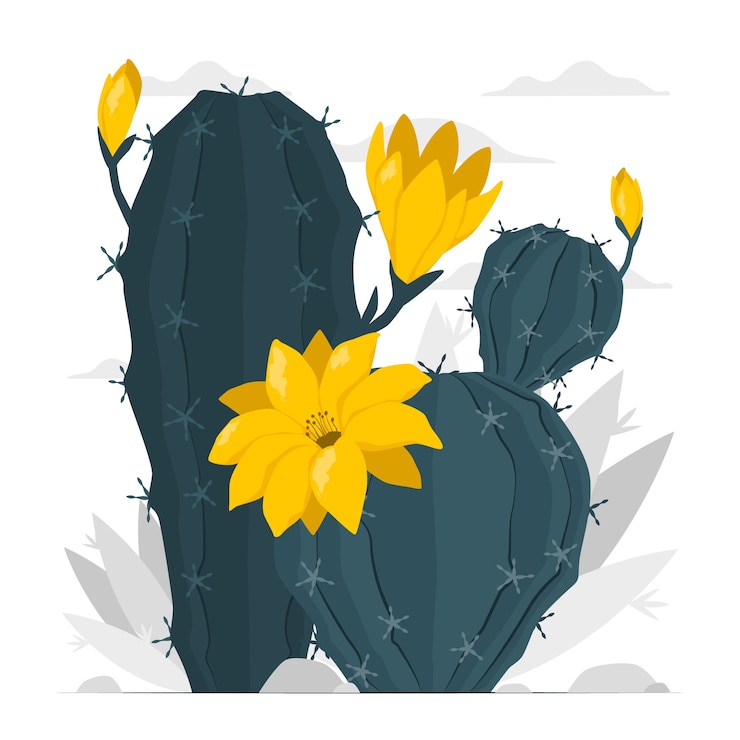 Zdarma Vektor cactus concept illustration