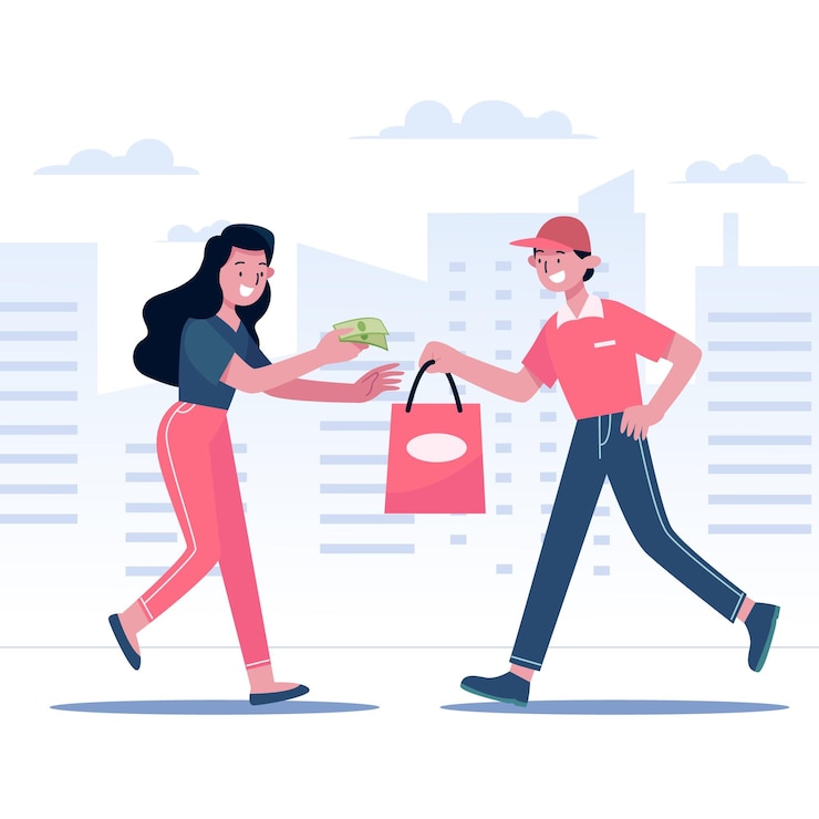 Zdarma Vektor cash on delivery concept