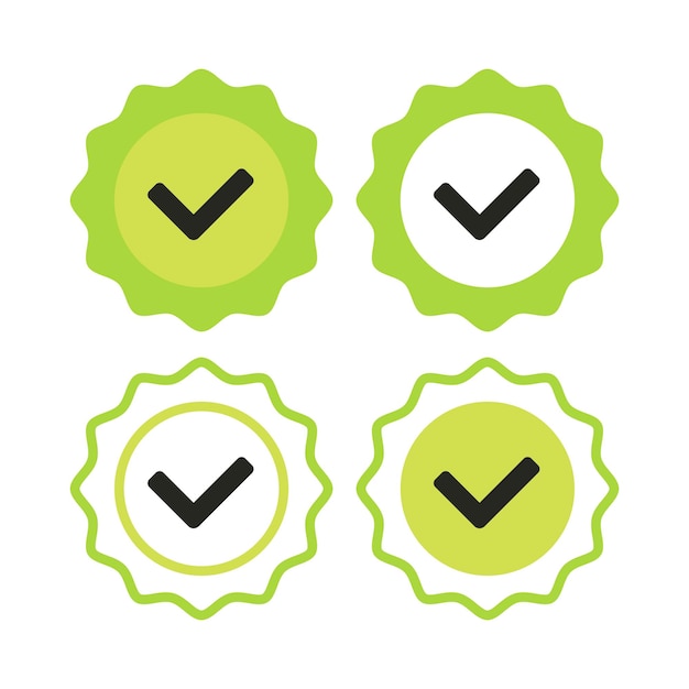 Check Mark Sticker Set