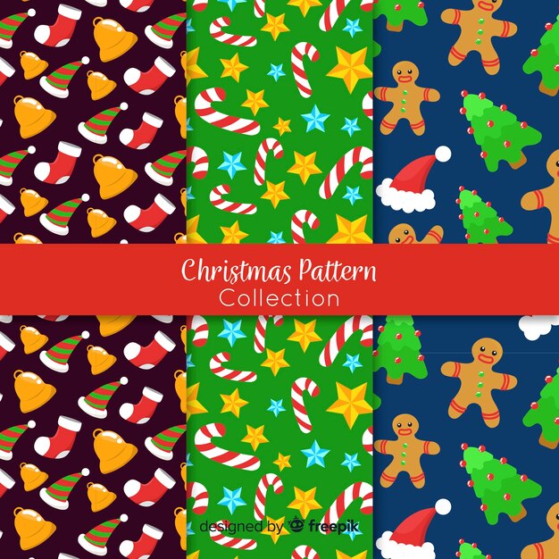 Christmas tiny elements pattern