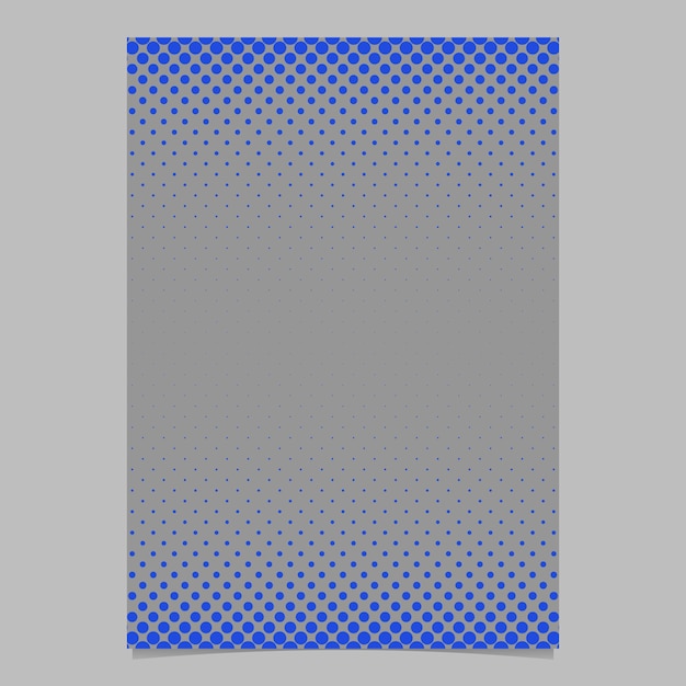 Color abstract halftone circle pattern card template - vector flyer background design with colored dots