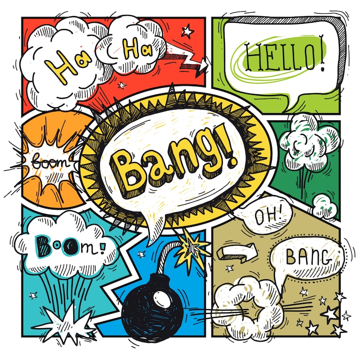 Zdarma Vektor comic speech bubble
