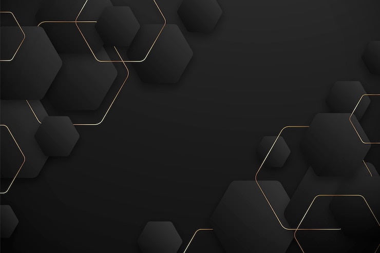 Zdarma Vektor dark gradient hexagonal background