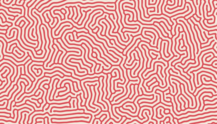 Zdarma Vektor design pozadí s organickými tvary turingových linií