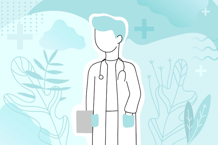 Zdarma Vektor doctor, medical healthcare pfrofessional character