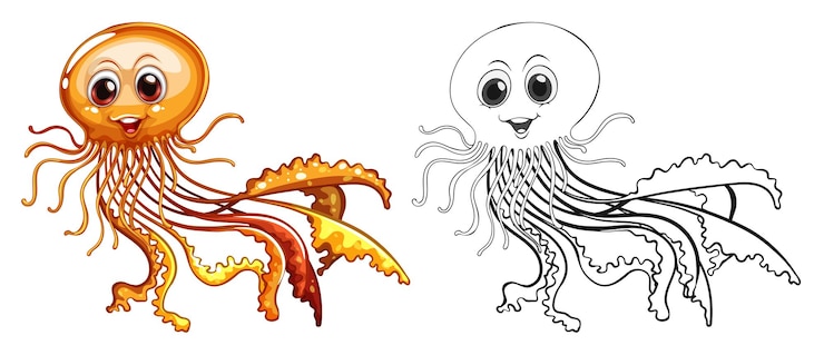 Zdarma Vektor doodle zvíře pro medúzy