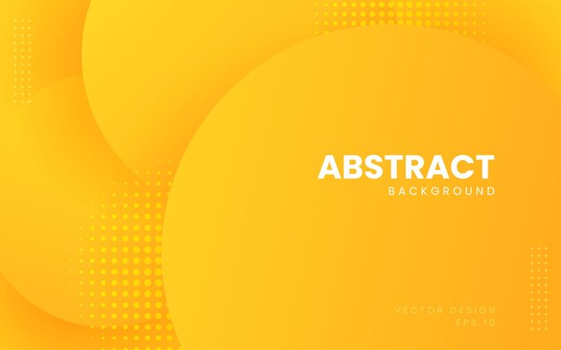 Dynamic fluid abstract background Orange color 3D style vector