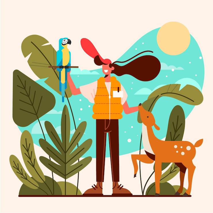 Zdarma Vektor eco tourism concept illustrated